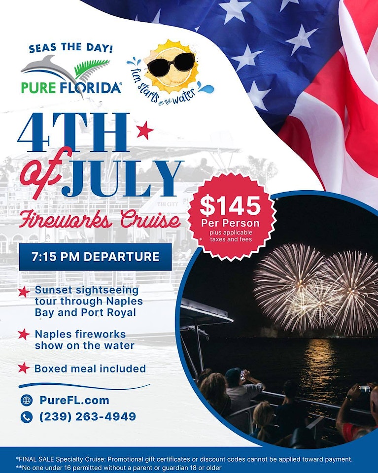 July 4th fireworks cruise